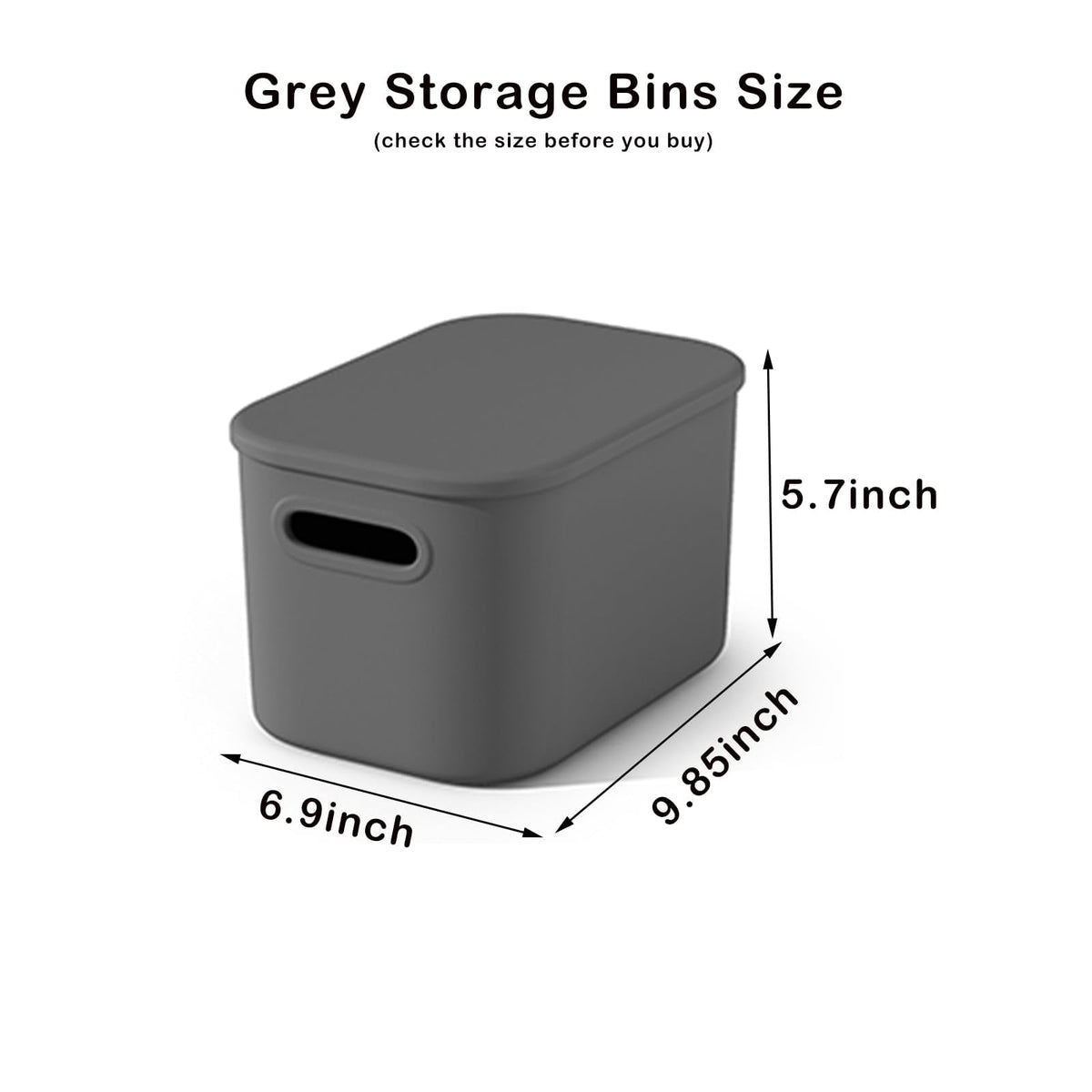 with Lids Stackable Container for Organizing, Boxes with Handle for Shelves, for Craft, Snacks - Image 4