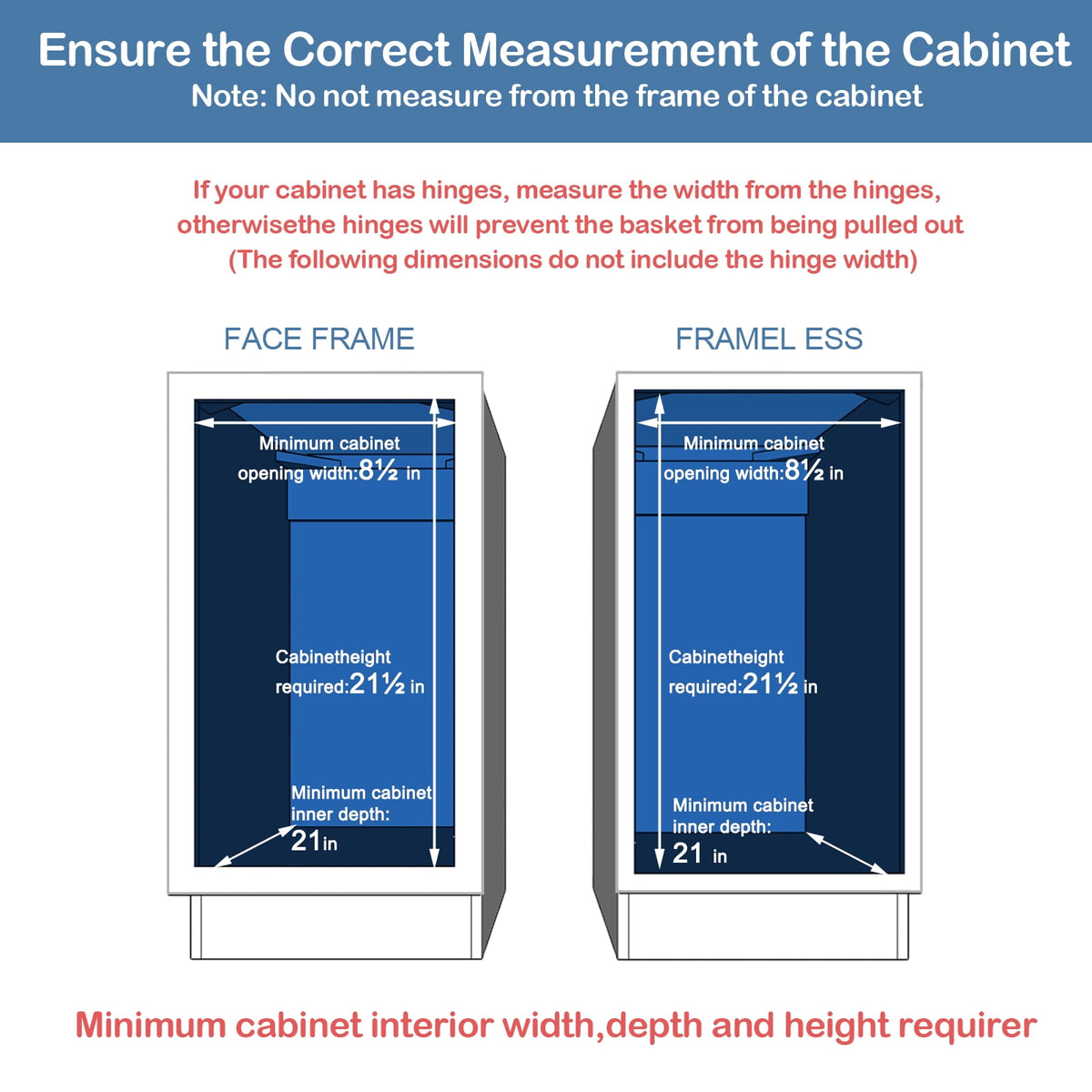 3-Tier Out Spice Rack for Narrow Cabinet (8in W X 20½in D) Slide Out Cabinet Organizer and Out Shelves Under Cabinet ... - Image 4