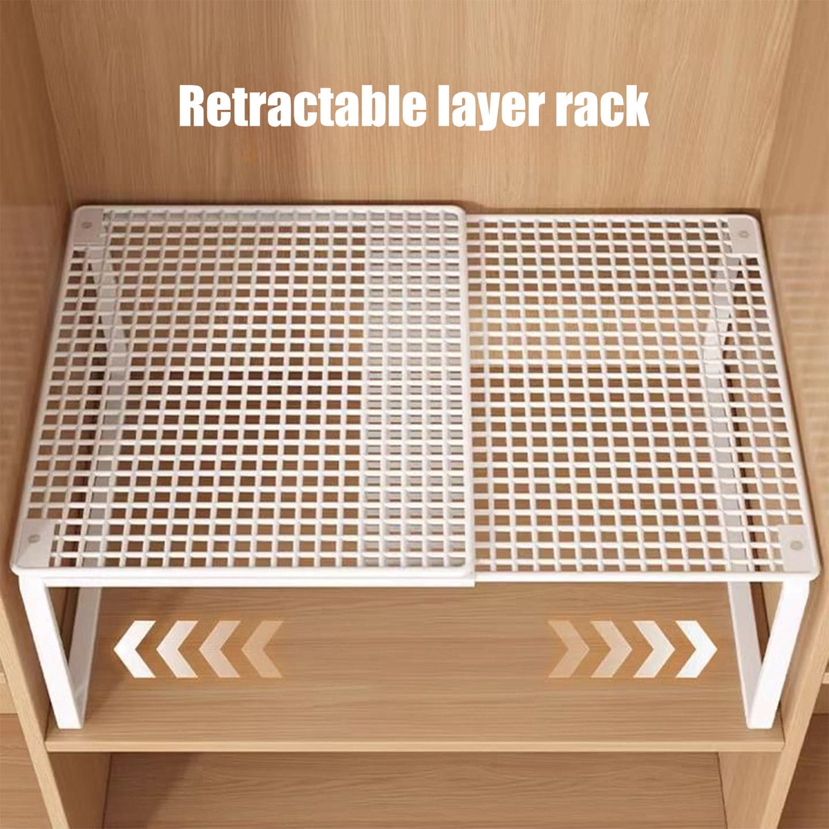 Shelf Stackable Organizer Rack, Space Saving Solution for Kitchen Pantry Bathroom Closet and Office - Image 4