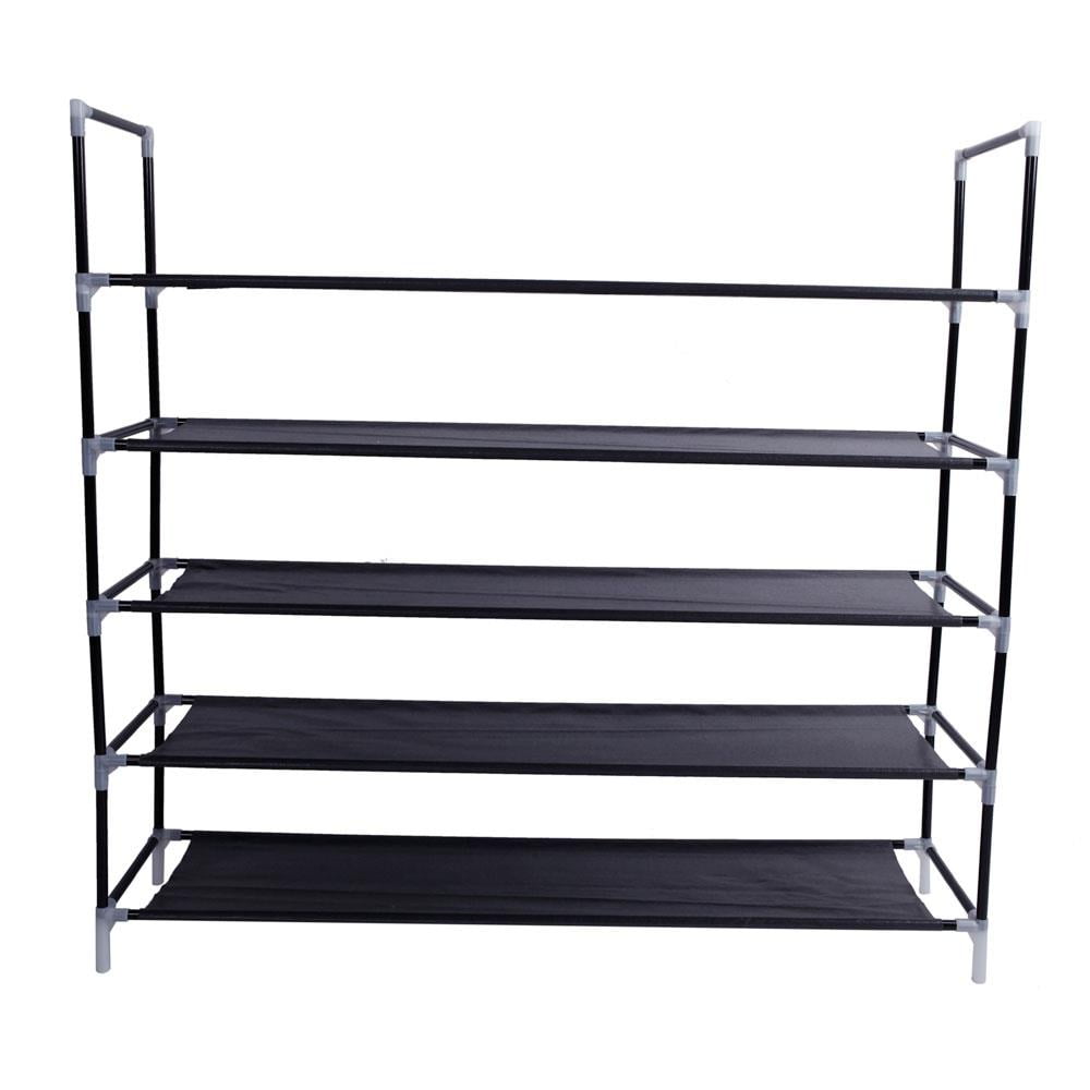 5 Shoe Storage Rack Tower Cabinet Organizer, 25 Pairs, for Entryway, Hallway and Closet Space Saving Storage and Orga... - Image 6