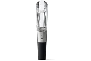Rabbit Wine Aerator Pourer Spout - Instant In-Bottle Aerating for Richer, Smoother Wine - Dripless Pour Spout for Red and Whi