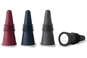 Rabbit W6121 Bottle Stoppers Set of 4, Multicolor Wine Bottle Caps to Preserve Freshness, Stylish and Durable, Perfect for Pa - 2