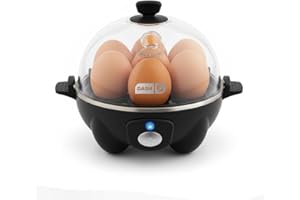 Dash Rapid Egg Cooker - Boiler, Poacher & Steamer - Includes Measuring & Recipe Guide - Dishwasher Safe - BPA Free - Holds 7