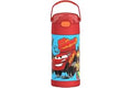 THERMOS FUNTAINER Water Bottle with Straw - 12 Ounce - Kids Stainless Steel Vacuum Insulated Water Bottle with Lid, Cars
