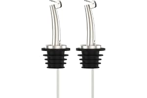 Axe Sickle 2 Pcs Oil Spout Liquor Bottle Pourer Spouts Stainless Steel Speed Pour Spouts Olive Oil Dispenser Spout for About