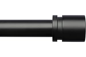 Byondeth Curtain Rods for Windows 16 to 144 Inches Adjustable Length 1 Inch Diameter Window Curtain Rod with Aluminium Finial
