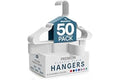 Utopia Home - Plastic Hangers 50 Pack - Space Saving Clothes Hanger - Durable and Strong Closet Organizers and Storage Makes