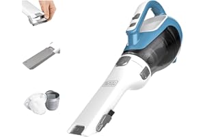 Black+Decker, Dustbuster AdvancedClean Handheld Vacuum Cordless, Compact Home and Car Vacuum with Crevice Tool, Rotating Nozz