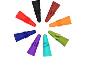 Wine Stoppers Beverage Bottle Sealer Soft Silicone Wine Bottle Stoppers Corks with Grip Top for Keeping Wine Champagne Fresh
