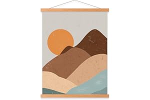 Benjia 20x30 20x28 Poster Frame, Magnetic Light Wood Frame Hanger for Photo Picture Canvas Artwork Art Print Wall Hanging (1