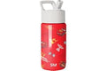 Simple Modern Disney Pixar Lightning McQueen Kids Water Bottle with Straw Lid | 14oz Insulated Stainless Steel Kids Tumbler &