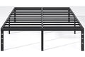 NEW JETO Metal Bed Frame,Queen Size Bed Frame with Storage Space,Heavy Duty Sturdy Mattress Foundation,Easy Assembly,No Box S