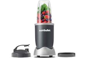 Nutribullet Personal Blender, Shakes, Smoothies, Food Prep, and Frozen Blending, 24 Ounces, 600 Watt, Dark Gray, NBR-0601WM