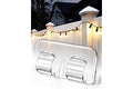 Hetyue Hooks for Outdoor String Lights Clips: 26Pcs Heavy Duty Light Hook with Waterproof Adhesive Strips - Outside Clear Cor