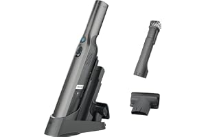 Shark WV201 WANDVAC Handheld Vacuum, Lightweight at 1.4 Pounds with Powerful Suction, Charging Dock, Single Touch Empty and D