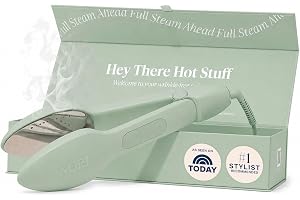 Nori Press Travel Steam Iron - Handheld Iron With Optional Steam Feature - No Ironing Board Required - Easy to Use w/ 6 Fabri