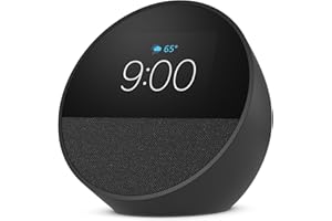 Echo Spot (newest model), Great for nightstands, offices and kitchens, Smart alarm clock, Designed for Alexa+, Black - 3