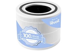 Levoit Core 300-P Air Purifier Genuine Replacement Filter, Core300S-P Filter, AHAM VERIFIDE, Supports HEPA Sleep Mode, High-E