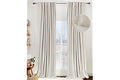 100% Blackout Shield Linen Textured Total Blackout Curtains for Bedroom 84 Inches Long, Back Tab/Rod Pocket Living Room Drape