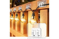 Galetcy Hooks for Outdoor String Lights - 100 Pack with Adhesive Strips - No Damage, No Tools, No Holes, Waterproof and UV-Re