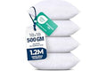 Utopia Bedding Throw Pillows (Set of 4, White) – 18 x 18 Inches Down Alternative Pillows for Bed, Sofa, and Couch - Fluffy De