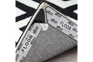 GORILLA GRIP Rug Gripper Pads, Extra Long Reusable Double-Sided Adhesives Keep Area Rugs Corners Flat, Grips Hardwood, Tile