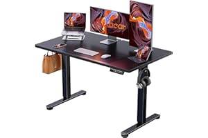 ErGear Height Adjustable Electric Standing Desk, 48 x 24 Inches Sit Stand up Desk, Memory Computer Home Office Desk, Black