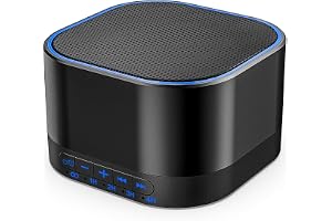Magicteam Sound White Noise Machine with 20 Non Looping Natural Soothing Sounds and Memory Function 32 Levels of Volume Power