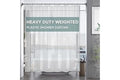 AmazerBath Plastic Shower Curtain Clear Premium PEVA, Clear Shower Curtain Heavy Duty 8G, Weighted Shower Curtains for Bathro