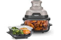 Ninja Crispi 4 in 1 Glass Air Fryer, 450°F, Non Toxic, 4QT and 6 Cup Containers with Lids, Dishwasher Safe, Stone, 1 Count, F