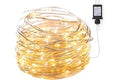 Minetom Fairy Lights Plug in, 33Ft 100 LEDs Waterproof Silver Wire Firefly Light, Adaptor Included, Starry String Lights for
