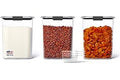 Rubbermaid Brilliance BPA-Free Food Storage Containers with Lids Airtight Kitchen and Pantry Organization Set Includes 3 Cont
