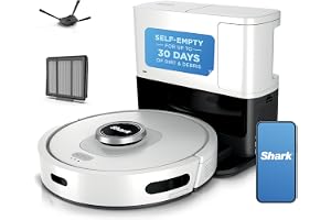 Shark Matrix Clean | Robot Vacuum Cleaner with Powerful Suction for Pet Hair, Rugs, Carpets & Hard Floors | Self-Empty Base |