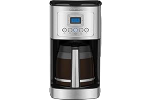 Cuisinart 14-Cup Coffee Maker, Programmable PerfecTemp Glass Carafe Coffee Machine with 1-4 Cup Setting, Brew Strength Contro