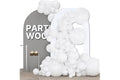 PartyWoo White Balloons 155pcs Different Sizes Pack of 18 12 10 5 Inch Matte White Latex Balloon Arch Kit Garland for Wedding