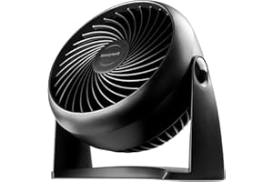 Honeywell TurboForce Air Circulator, Small Tabletop Fan, Quiet Personal Fan for Home or Office, 3 Speeds, 90 Degree Pivoting