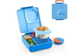 OmieBox Bento Box for Kids - Insulated Bento Lunch Box with Leak Proof Vacuum Insulated Food Jar - 3 Compartments, Two Temper
