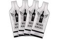 [UPGRADED PROTECTION] 4 Set (8 pcs) Reusable Wine Bags for Travel, Wine Travel Protector, Bottle Travel Sleeve Case For Airpl
