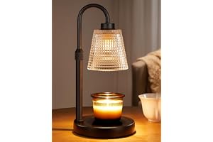 Innqoo Candle Warmer Lamp with Timer, Dimmable Candle Warmer for Jar Candles, Height Adjustable Wax Melts Warmer, Birthday Gi