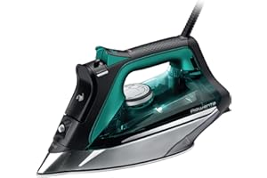Rowenta Pro Master Stainless Steel Soleplate Steam Iron for Clothes, Anti-Drip Protection, 210 g/min, 400 Microsteam Holes, 1
