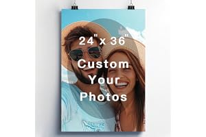 Custom Posters Print, Upload Your Images/Photos - Personalized Pictures Customized Photo (24L x 36W)