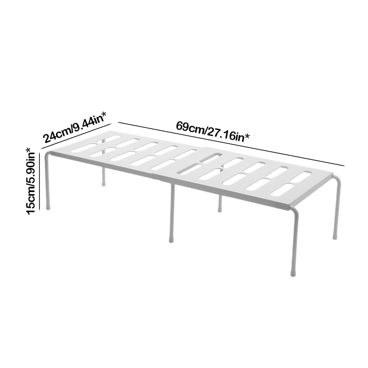 Kitchen Cabinet Expandable Shelf Organizers, Adjustable Metal Wire Pantry Storage Shelves, Plate Dish Organizer Rack ... - Image 3