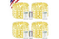 4Pack 80FT 240LED Fairy Lights Battery Operated with Remote & Timer | 8 Modes Twinkle String Lights Battery Powered Indoor Ou