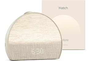 Hatch Restore 3 Sunrise Alarm Clock, Sound Machine, Smart Light (Putty) - White Noise, Screen-Free Sleep Routine