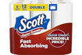 Scott Paper Towels, Choose-A-Sheet, 6 Double Rolls = 12 Regular Rolls (108 Sheets Per Roll)