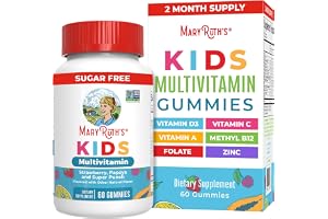 MARYRUTH'S Kids Vitamins Multivitamin Sugar Free | 2 Month Supply | Kids Multivitamin Gummies | Multivitamin for Kids | Vitam