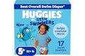 Huggies Little Swimmers Disposable Swim Diapers, Size 5-6 (32+ lbs), 17 Ct