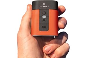 ETENWOLF AIR 3 Air Pump for Inflatables with 2600 mAh Battery & Camping Light, Ultra-Fast and Mini Electric Air Pump, Inflate