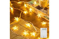 Minetom Star String Lights Battery Operated - 17 ft 50 LED Star Fairy String Lights with Timer, Waterproof for Indoor Bedroom