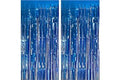 2 Pack Blue Party Decorations Ocean Party Decor Supplies Blue Party Streamers Birthday Decorations Tinsel Foil Fringe Curtain